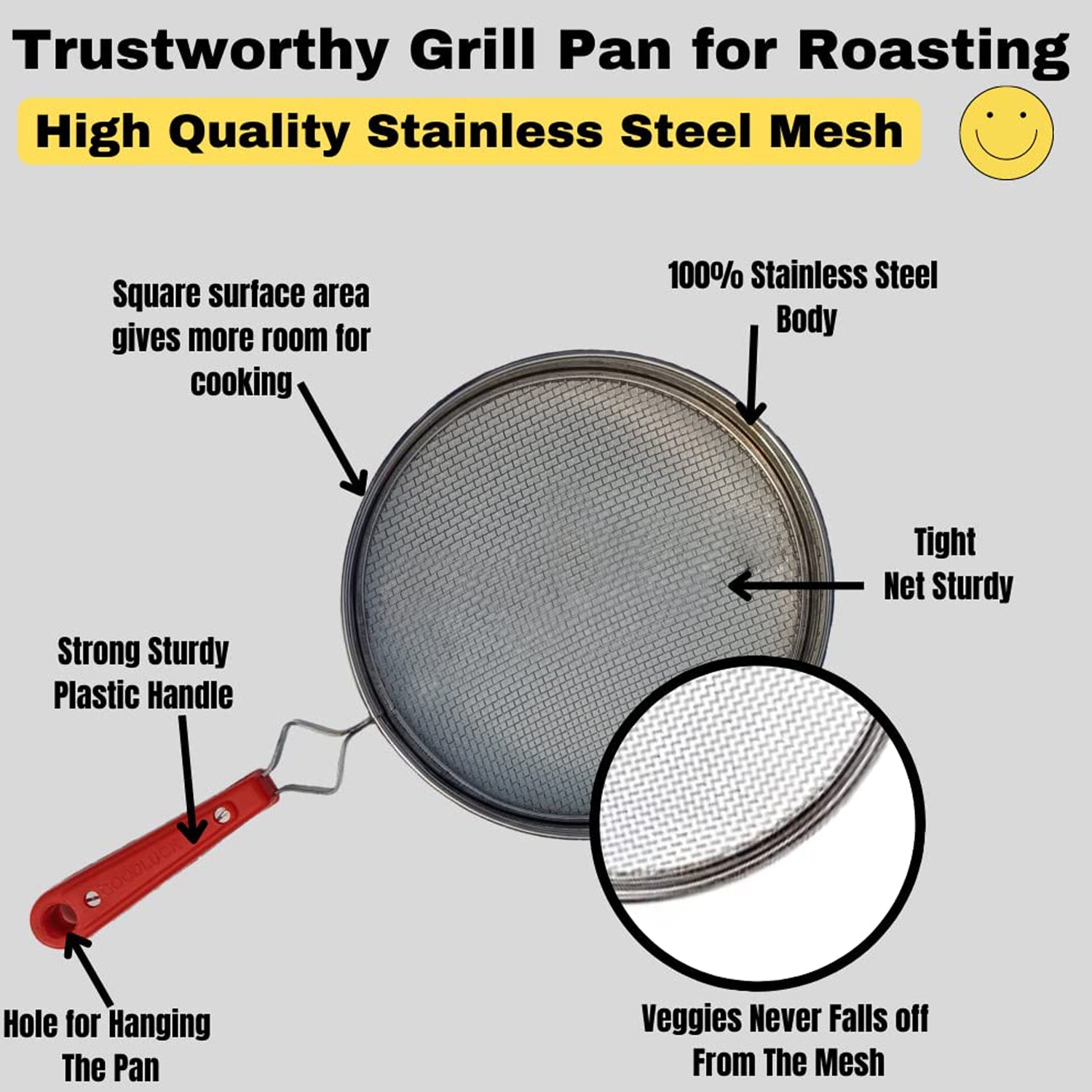 7119 Steel Roaster Grill Jali For Papad ,Tandoor & Chapati Roast Use ( 1 pc ) DeoDap 7119 Steel Roaster Grill Jali For Papad ,Tandoor & Chapati Roast Use ( 1 pc ) DeoDap